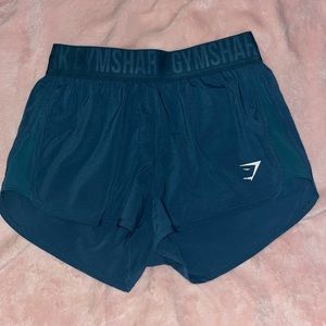 teal gymshark shorts